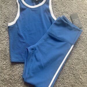 Blue Track leggings set